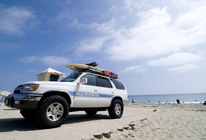 Lifeguard Rescue Truck royalty free stock images