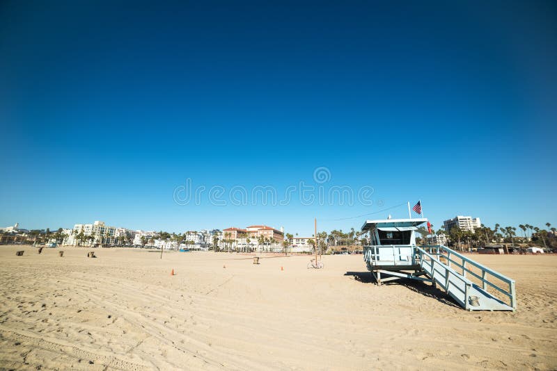 414 Santa Monica Beach Lifeguard Tower California Stock Photos - Free ...