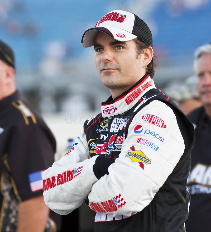 lifelock de jeff de gordon de COM 400 nascar image stock lifelock de jeff de gordon de COM 400 nascar image stock