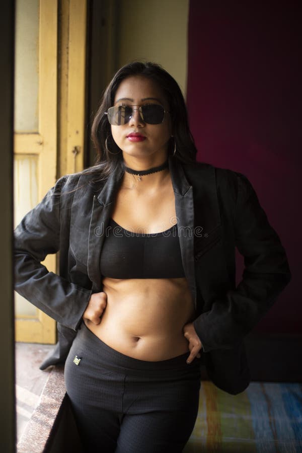 https://thumbs.dreamstime.com/b/lifestyle-indian-girl-home-quarantine-fashion-portrait-young-bengali-brunette-woman-black-inner-wear-western-jacket-171084707.jpg