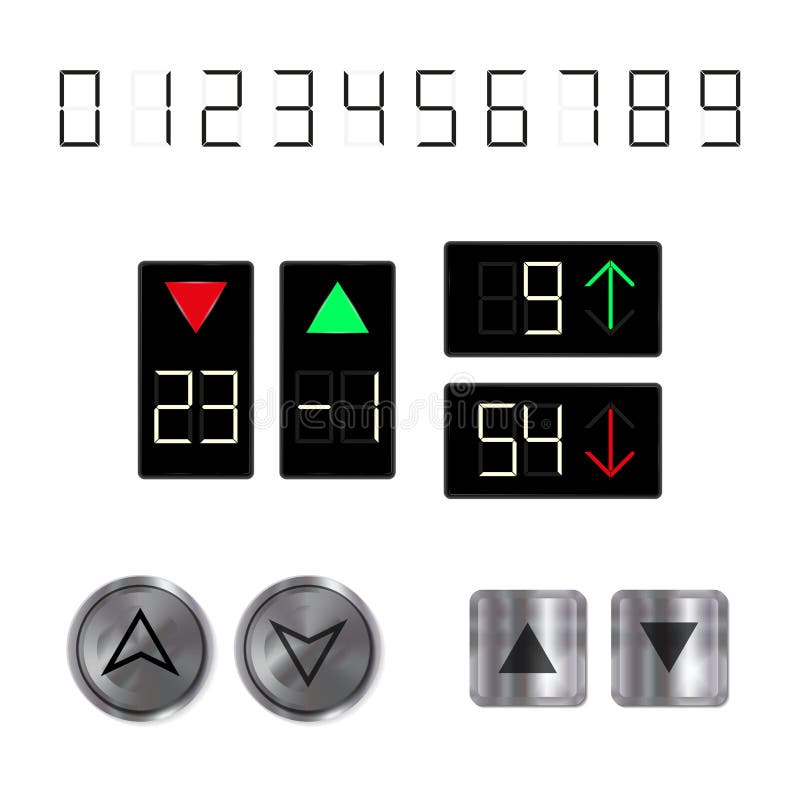 Elevator Panel Led Button Stock Illustrations – 18 Elevator Panel Led ...