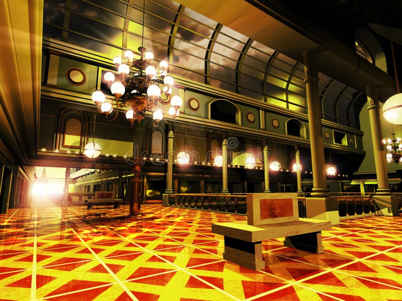 Winkelcentrum stock illustratie