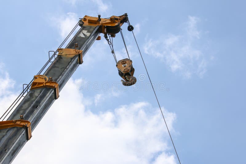Lifting Crane on sky background