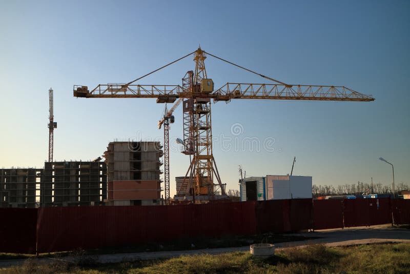 Lifting crane stock photo. Image of crane, construct 250521690