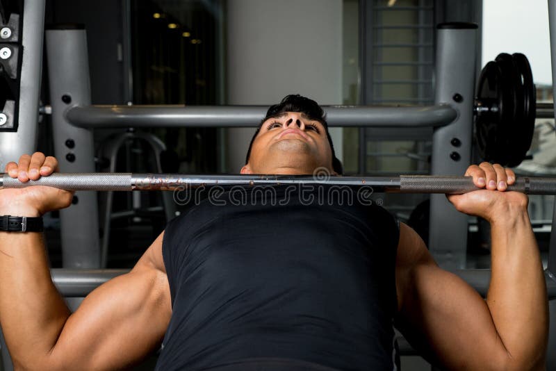 Bench Press Exercise stock photo. Image of health, body 32780438