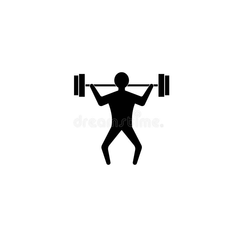 Weight Lifter Vector Logo Design Template Gym Stock Illustrations – 23 ...