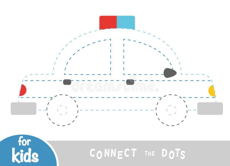 Jogo de educação para crianças encontra duas mesmas fotos carro de polícia  de transporte