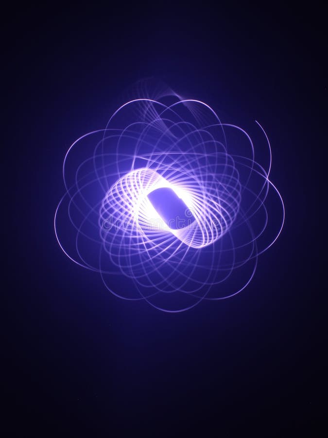 Light abstract forms symmetrical round different colors stock illustration