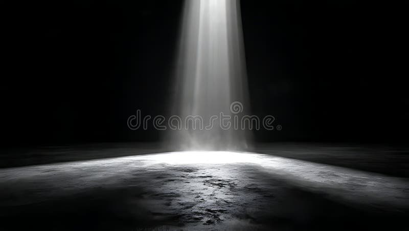 Light Beam On Bubbles () stock illustration.