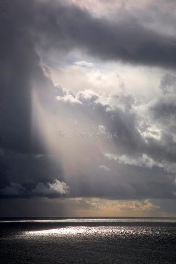 Light beams stock image