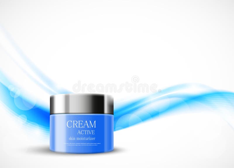 Light beauty cosmetic design template royalty free illustration