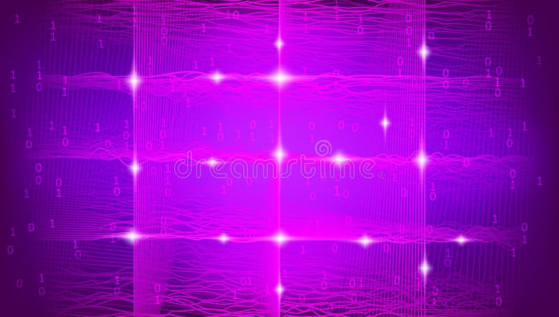 Light Big Data Visualization. Security Concept. stock illustration