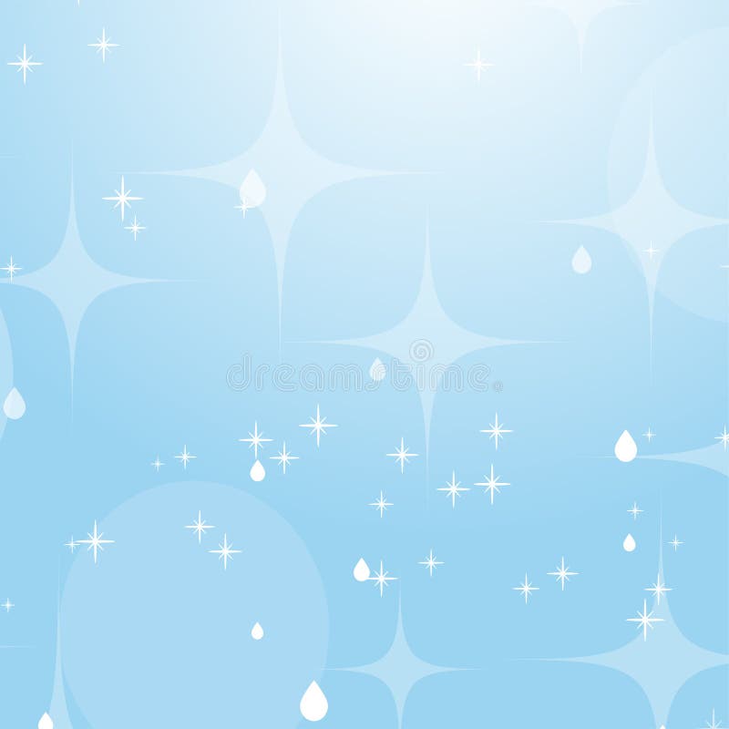 Light Blue Abstract Background with Stars and Bokeh. Beautiful Sky. Simple  Flat Vector Illustration. Stock Vector - Illustration of cute, geometric:  129497802