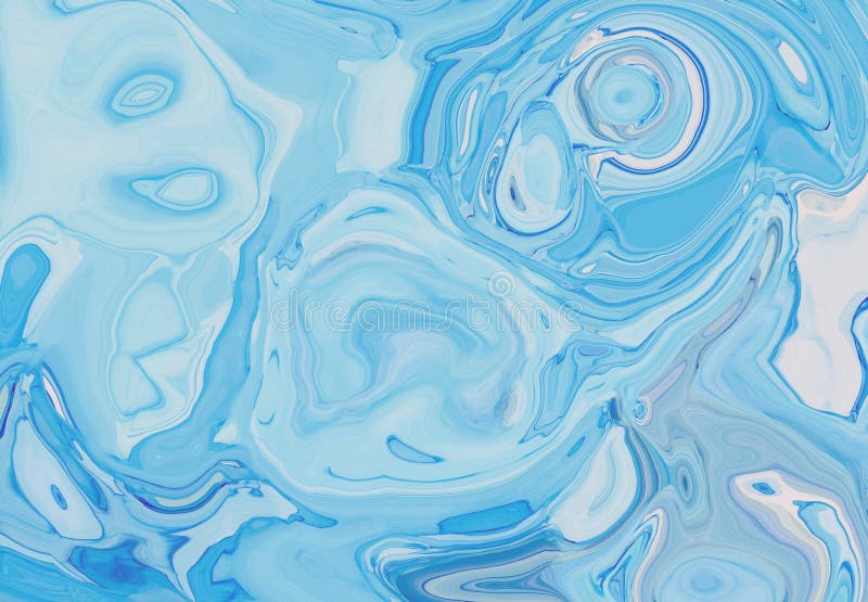Light blue abstract liquid paint textured background with decorative spirals and swirls stock images Light blue abstract liquid paint textured background with decorative spirals and swirls stock images