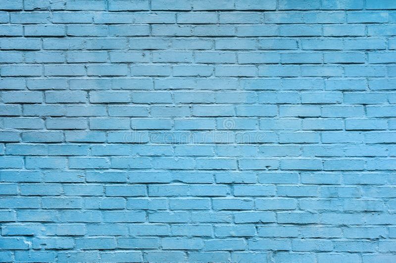 Light Blue Brick Wall Background. Stock Image - Image of space, blue:  128765427