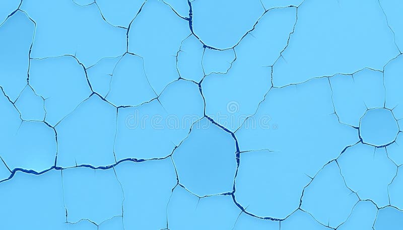 Light blue cracked paint texture background distressed weathered wall surface peeling, Stock Photo, Generative AI stock illustration