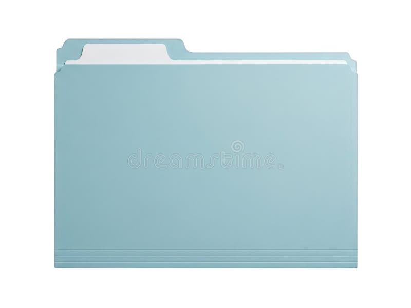 Light blue file folder stock illustration