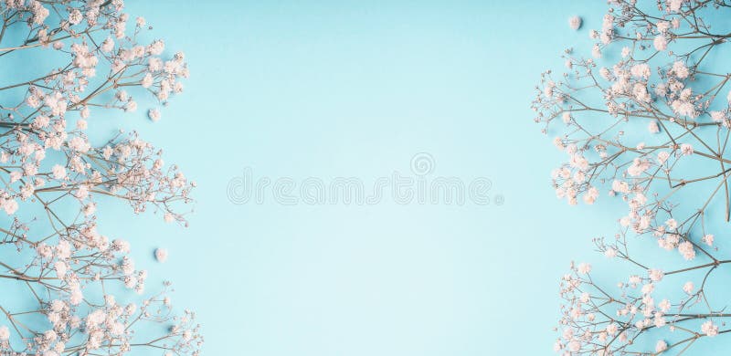 Watercolor Blue Floral Background Graphic by dinomikael01 Creative Fabrica