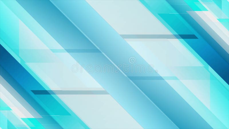 Light blue geometric technology video animation royalty free illustration