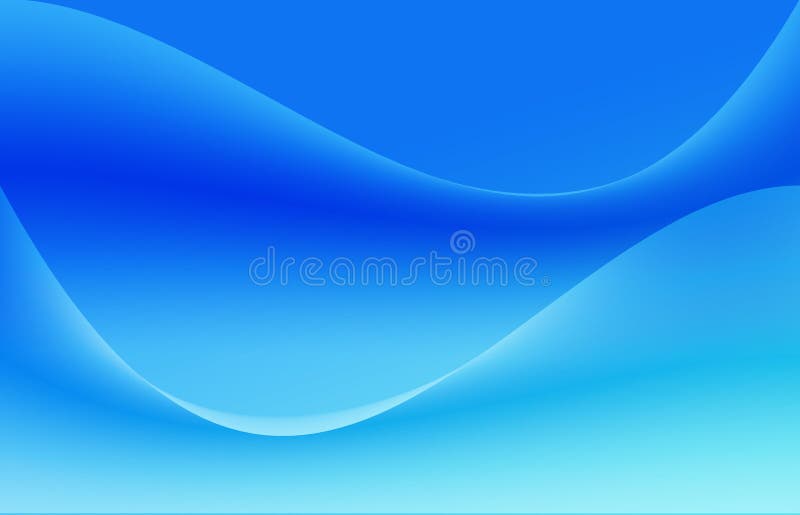 Light blue gradient or shadow abstract science background with curved pattern graphic. Wave flow shape design create decoration royalty free illustration