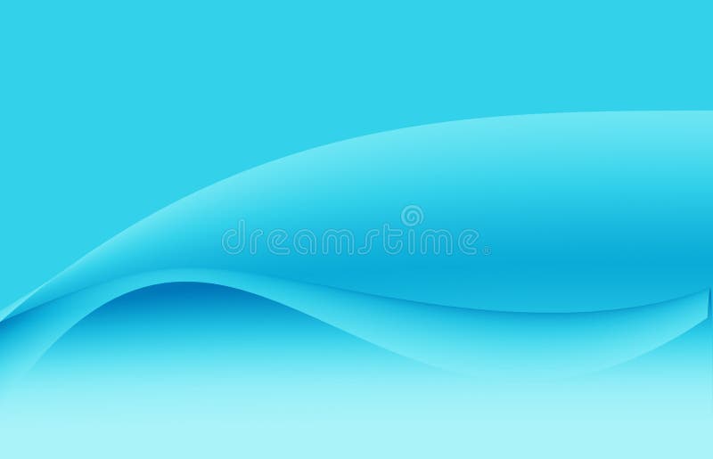 Light blue gradient or shadow abstract science background with curved pattern graphic. Wave flow shape design create decoration vector illustration