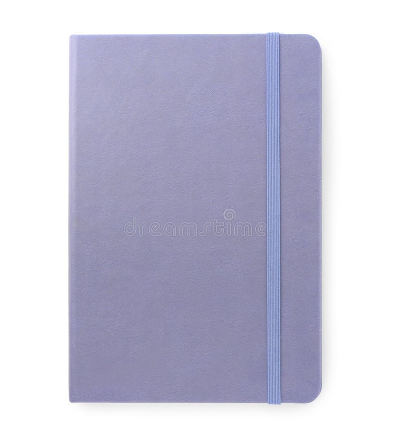 Light Blue Notebook Isolated on White, Top View Stock Photo Image of