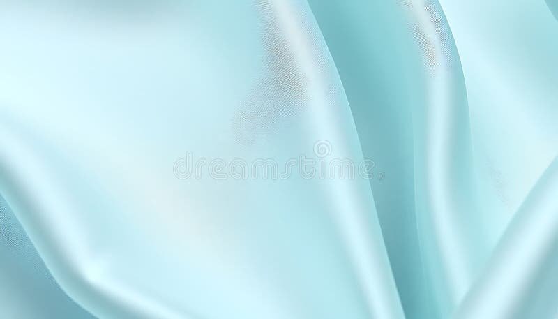 Light blue satin fabric texture, smooth textile background, and soft drape, Stock Photo, Generative AI stock illustration