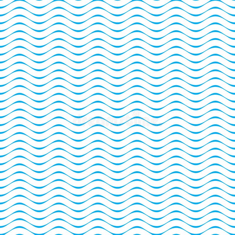 Light blue seamless waves pattern on white shaded background