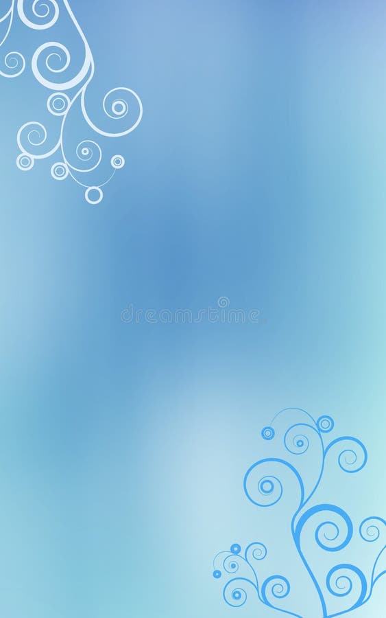 Light blue swirls background vector illustration