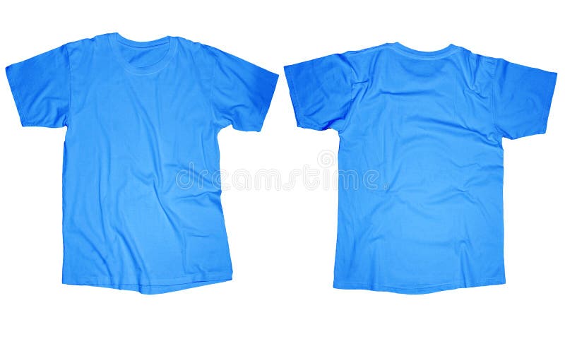 Download Light Blue T-Shirt Template Stock Photo - Image: 44301501