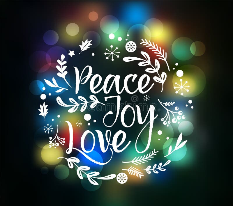 Fundal de Crăciun cu lumină puternică cu litere tipografice vector illustration