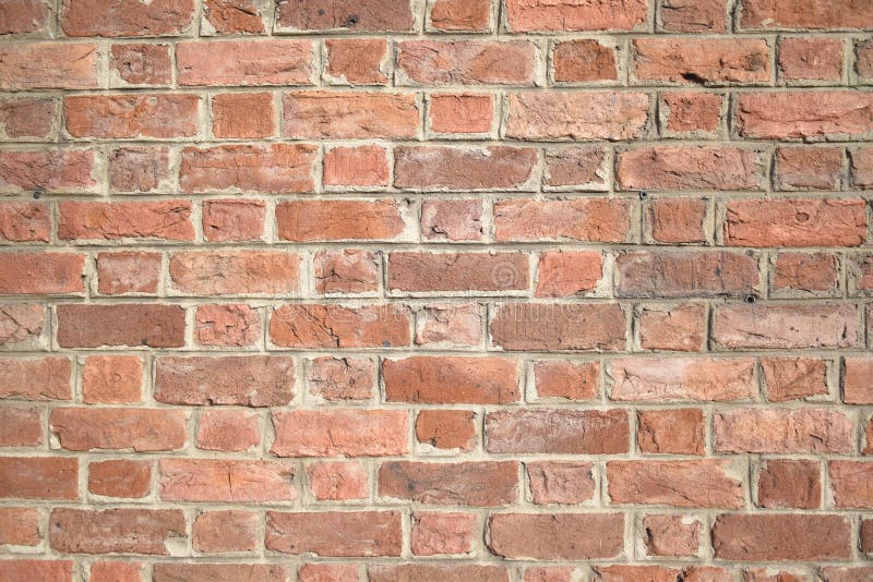 Light Brown Brick Wall with Mortar Solid Stock Photo Image of block