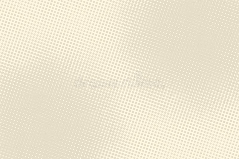 Light brown retro pop art background stock illustration