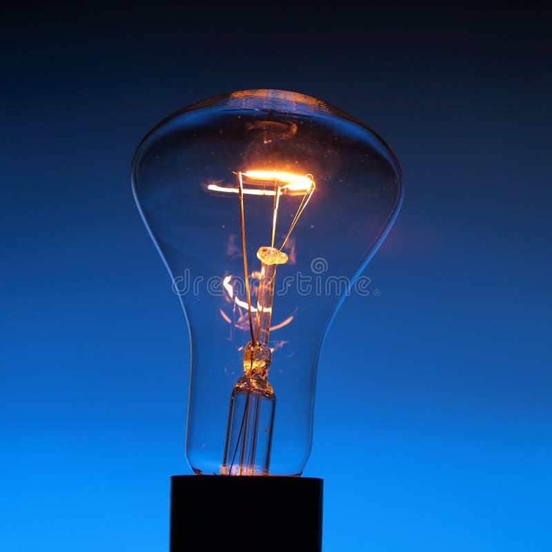 Light bulb closeup stock image. Image of glow, incandescing 331747