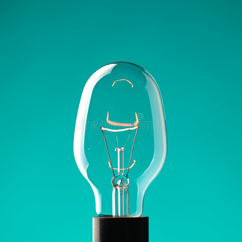 Light bulb on yellow stock photo. Image of macro, closeup 10090488