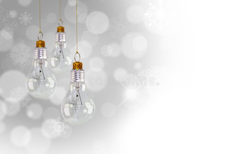 Light bulb christmas decoration