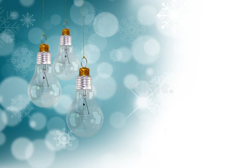 Light bulb christmas decoration