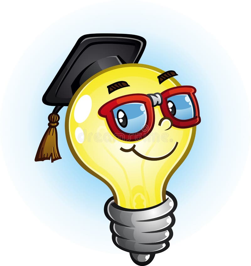 Light Bulb Education Cartoon Character vector illustration Light Bulb Education Cartoon Character vector illustration