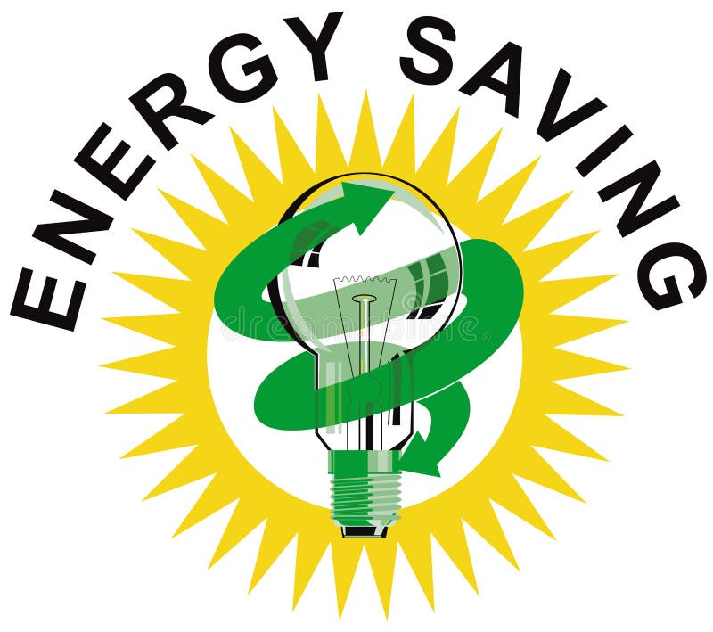 Light Bulb Energy Saving Symbol Stock Vector - Illustration of energy,  sign: 5658293