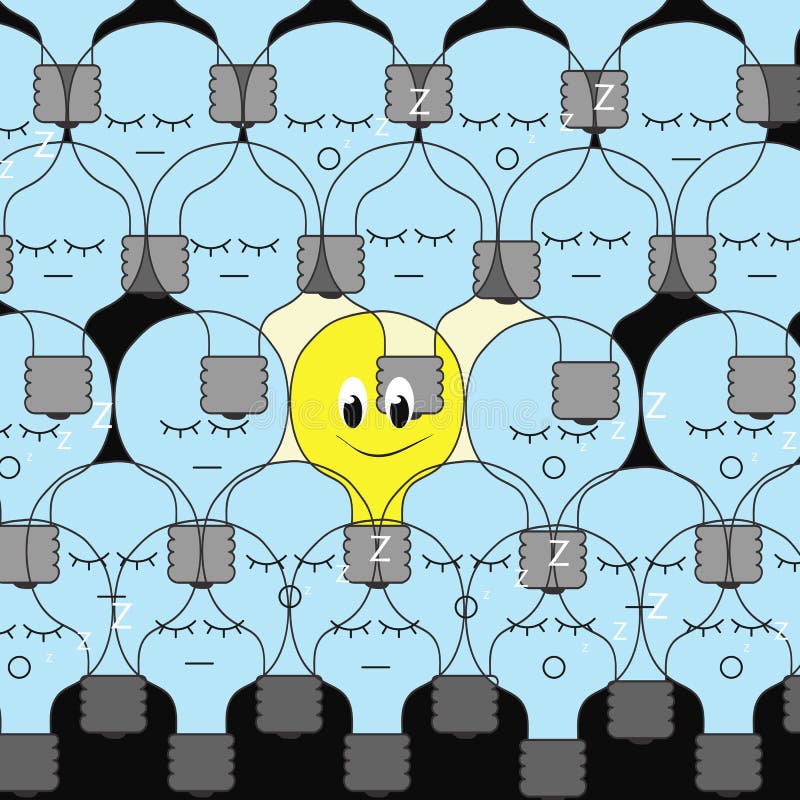 Light Bulb, Idea Symbol. Technology Innovation Stock Vector