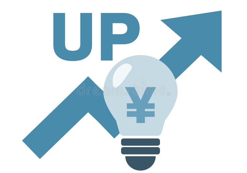 Light bulb illustration regarding electricity bill increase decreaseimage of decrease ελεύθερη απεικόνιση δικαιώματος