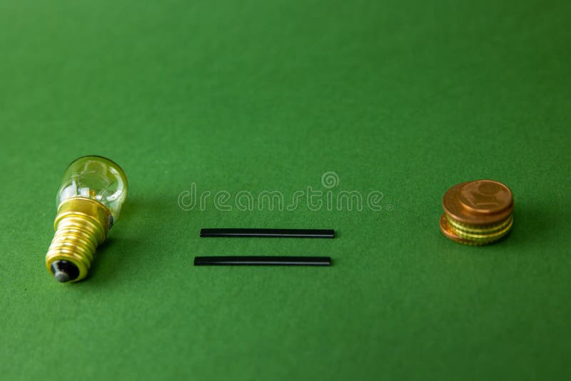 Light Bulb and Money Concept Ideas Make Money Stock Image Image of