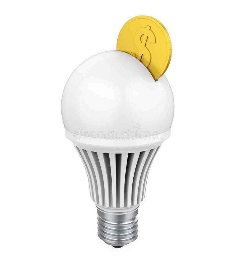 Light Bulb Earth Isolated stock illustration. Illustration of globe