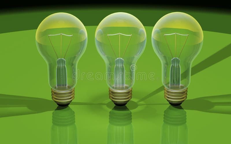 Light bulbs 3d