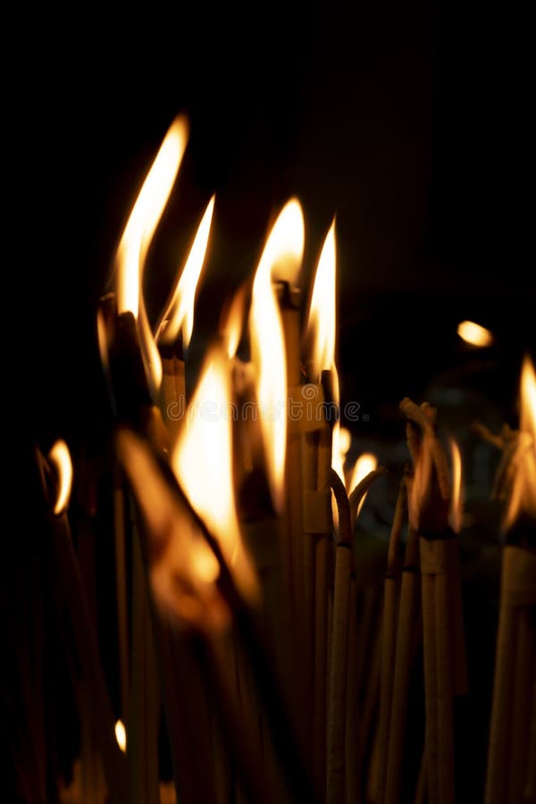 Light of candle Night. stock image. Image of candlelight 132705873