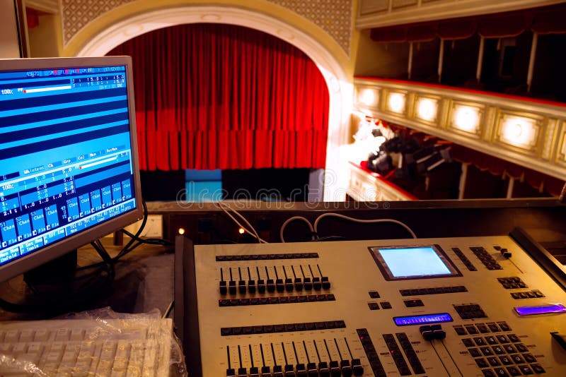 Light control room stock photo. Image of acting, performance 36241124