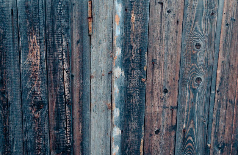Light Dark Classic Blue Wood Texture Background Surface Board with Old