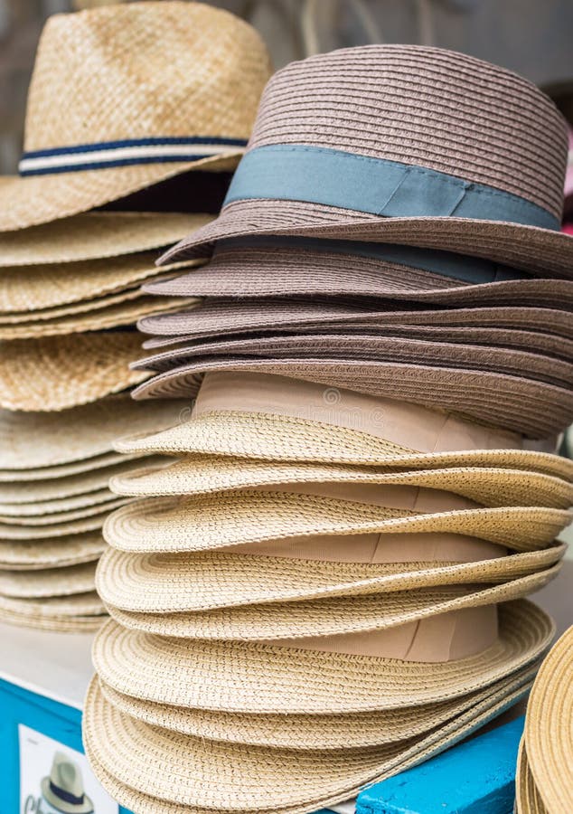 Light and dark hats stock photos Light and dark hats stock photos
