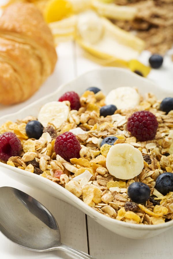 Light, Delicious Breakfast with Cereal Stock Photo Image of organic