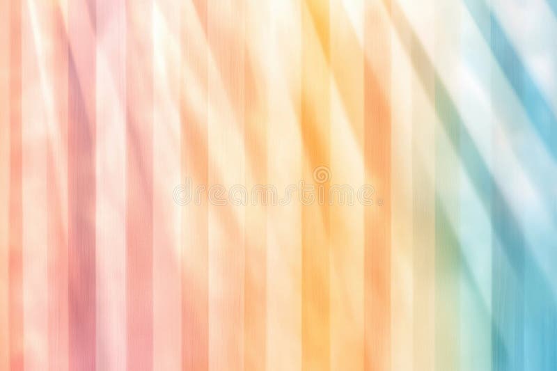 Light-dispersing background creating a vibrant rainbow effect in soft colors stock photography